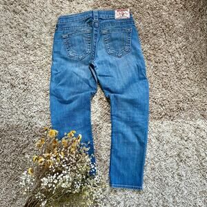 True Religion Blue Ankle Jeans Slim Fit Made in USA Women’s Size 25
